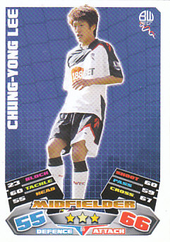 Lee Chung-Yong Bolton Wanderers 2011/12 Topps Match Attax #65